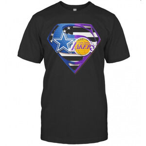 Superhero Dallas Cowboys And Los Angeles Lakers t-shirt